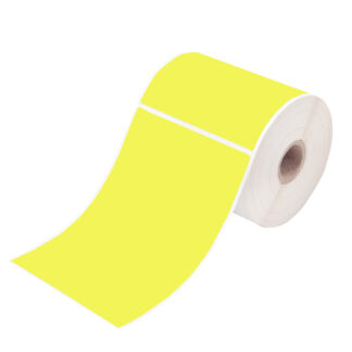 4" x 6" (100mmX150mm) Yellow Direct Thermal Shipping Labels Roll